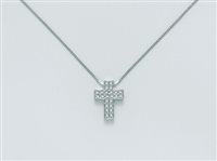 Collana Miluna Le Croci In Diamanti in Oro bianco Diamante CLD3991